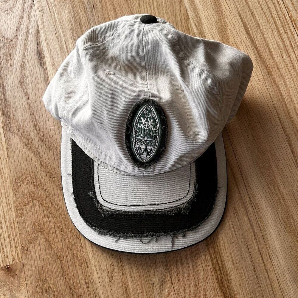cotton safari baseball cap beige green‎ hat one size adjustable strap vacation